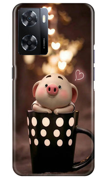 Cute Bunny Mobile Back Case for Oppo A57 2022 (Design - 182)