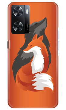 Wolf  Mobile Back Case for Oppo A57 2022 (Design - 193)