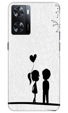 Cute Kid Couple Mobile Back Case for Oppo A57 2022 (Design - 252)