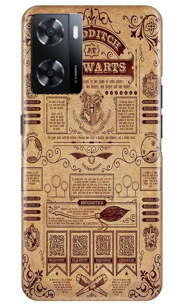 Hogwarts Mobile Back Case for Oppo A57 2022 (Design - 266)