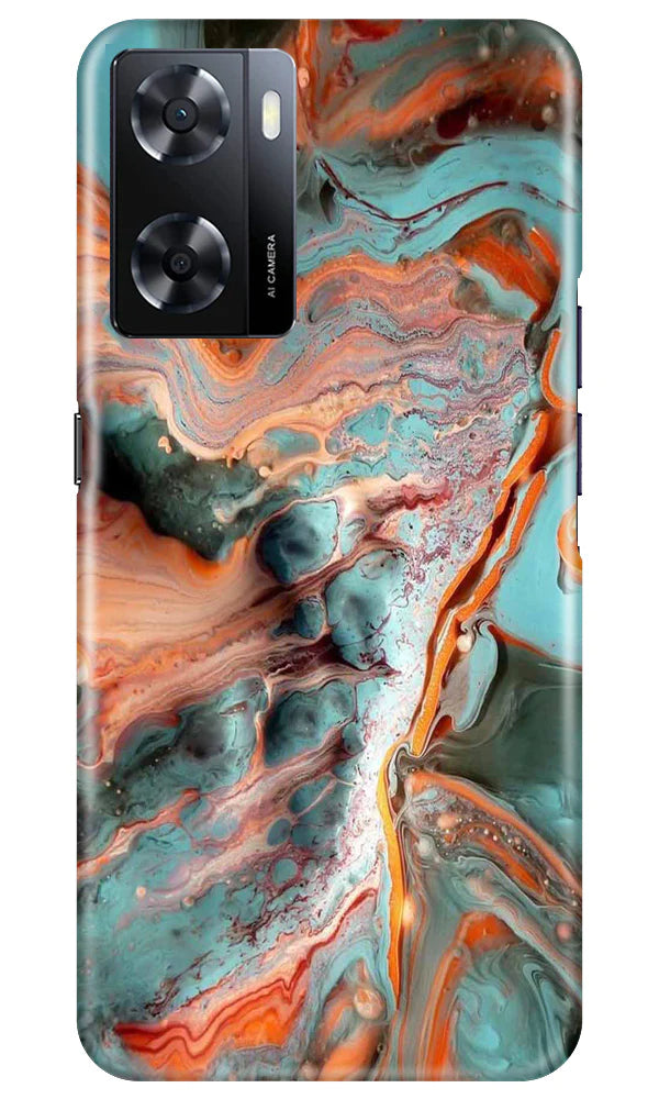 Marble Texture Mobile Back Case for Oppo A57 2022 (Design - 271)