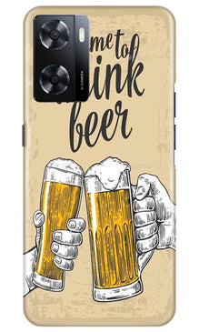 Drink Beer Mobile Back Case for Oppo A57 2022 (Design - 290)