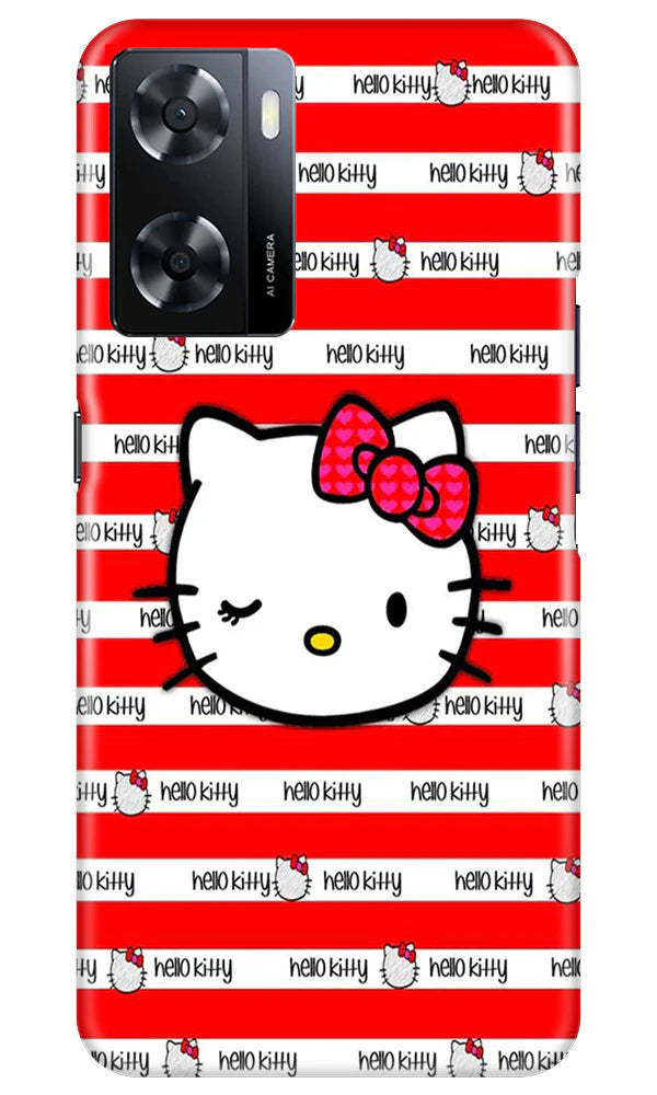 Hello Kitty Mobile Back Case for Oppo A57 2022 (Design - 323)