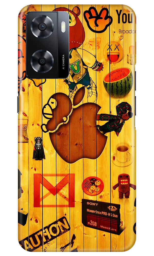 Wooden Texture Mobile Back Case for Oppo A57 2022 (Design - 326)