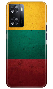 Color Pattern Mobile Back Case for Oppo A57 2022 (Design - 333)