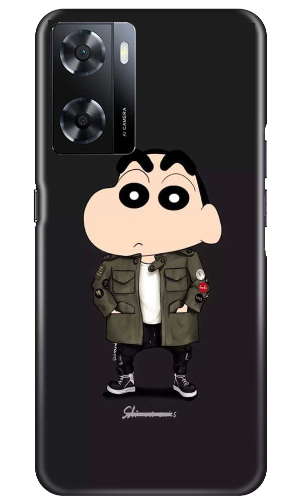 Shin Chan Mobile Back Case for Oppo A57 2022 (Design - 349)