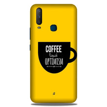 Coffee Optimism Mobile Back Case for Samsung Galaxy A60  (Design - 353)