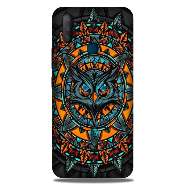 Owl Mobile Back Case for Samsung Galaxy A60  (Design - 360)