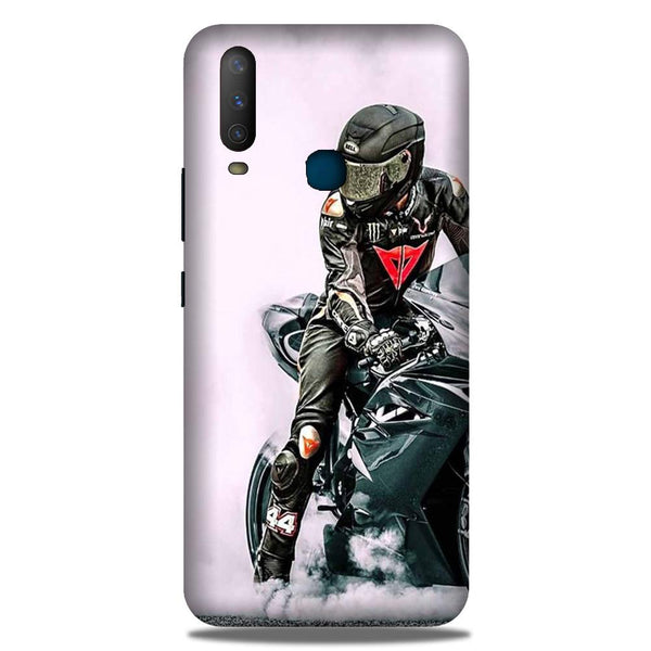 Biker Mobile Back Case for Samsung Galaxy A20s (Design - 383)