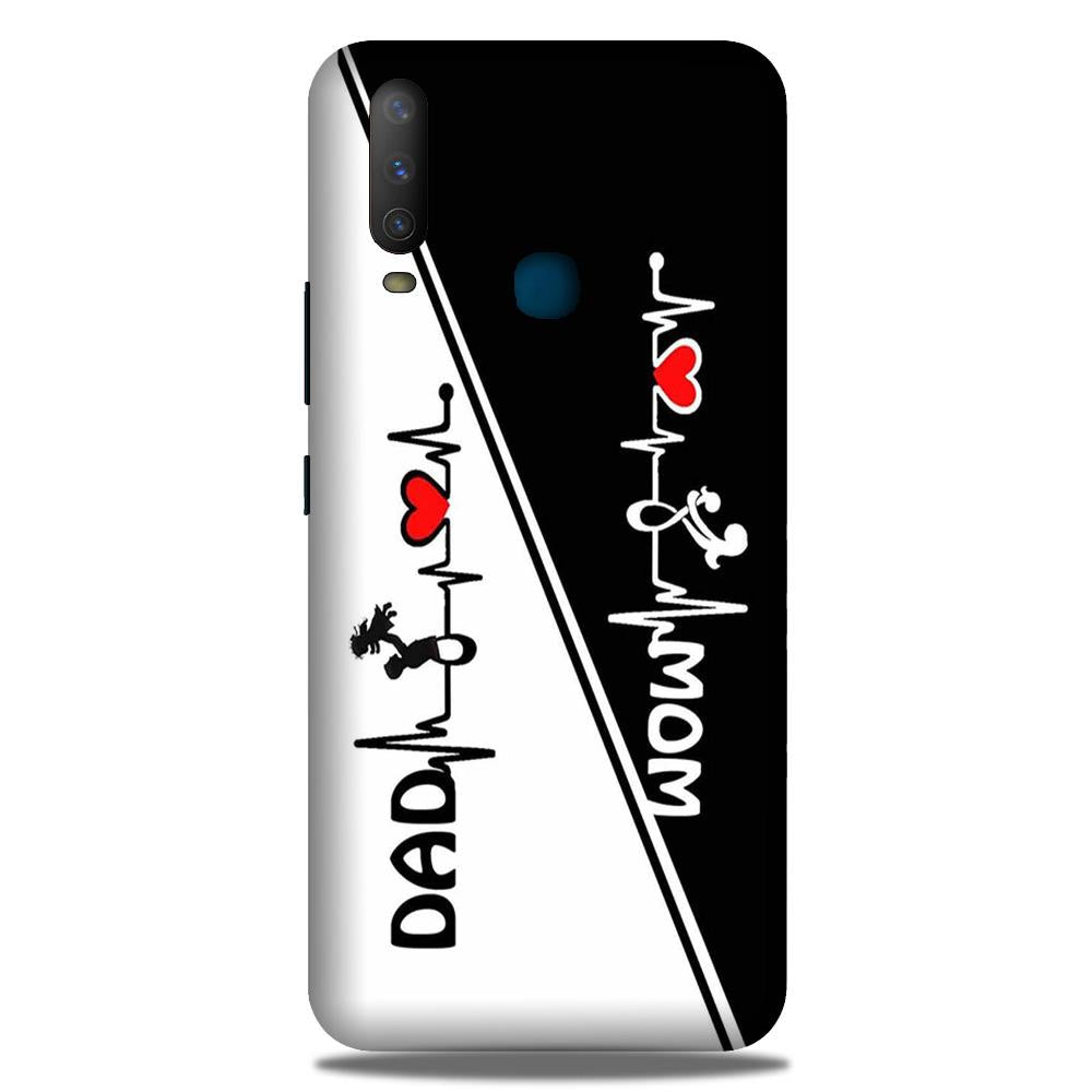 Love Mom Dad Mobile Back Case for Samsung Galaxy A20s (Design - 385)