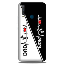 Love Mom Dad Mobile Back Case for Samsung Galaxy A60  (Design - 385)