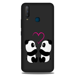 Panda Love Mobile Back Case for Samsung Galaxy A60  (Design - 398)