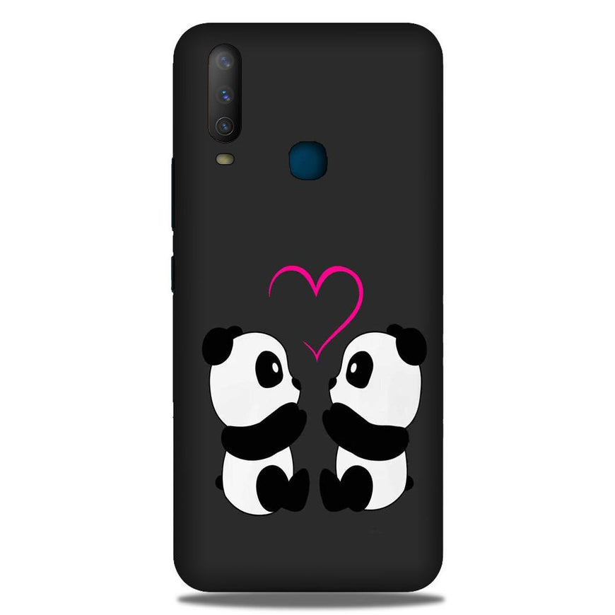 Panda Love Mobile Back Case for Samsung Galaxy A20s (Design - 398)