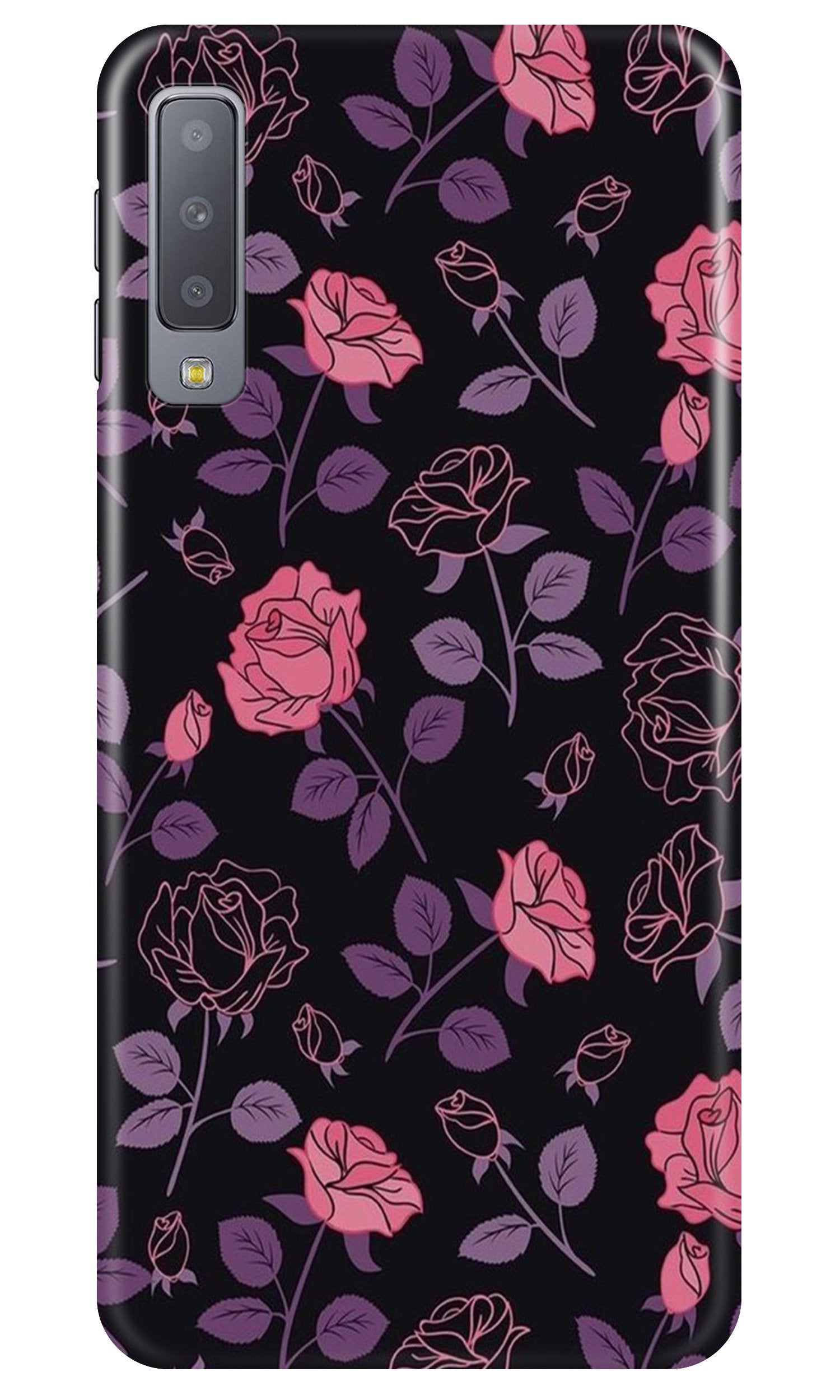 Rose Pattern Case for Galaxy A7 (2018)