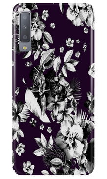 white flowers Mobile Back Case for Samung Galaxy A70s (Design - 7)
