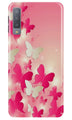 White Pick Butterflies Case for Samsung Galaxy A50s