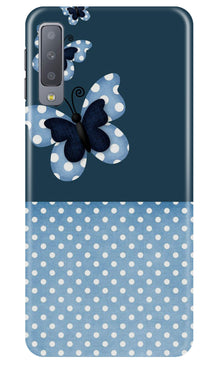 White dots Butterfly Case for Galaxy A7 (2018)