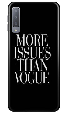 More Issues than Vague Mobile Back Case for Samung Galaxy A70s (Design - 74)