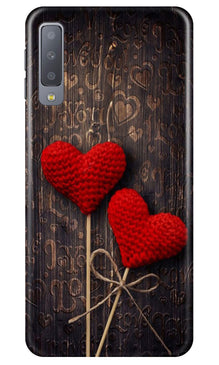 Red Hearts Mobile Back Case for Samung Galaxy A70s (Design - 80)