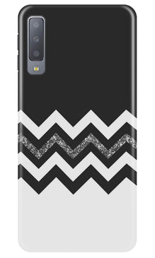 Black white Pattern2Mobile Back Case for Samung Galaxy A70s (Design - 83)