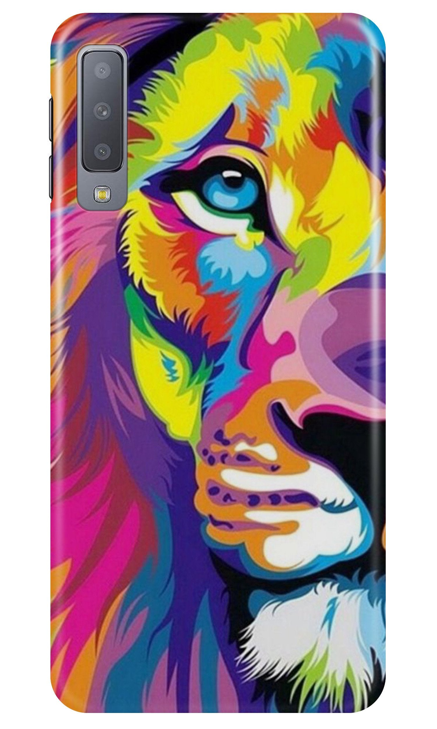 Colorful Lion Case for Samung Galaxy A70s  (Design - 110)