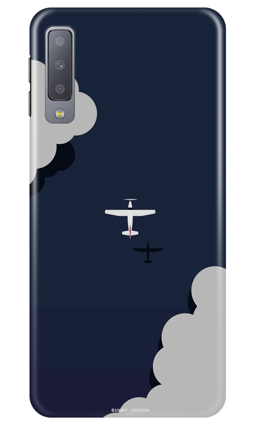 Clouds Plane Case for Samsung A50 (Design - 196)