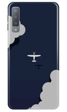 Clouds Plane Mobile Back Case for Samung Galaxy A70s (Design - 196)