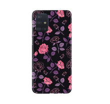 Rose Pattern Mobile Back Case for Samsung Galaxy A71 (Design - 2)