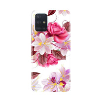 Beautiful flowers Mobile Back Case for Samsung Galaxy A71 (Design - 23)