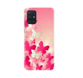 White Pick Butterflies Case for Samsung Galaxy A71