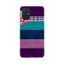 Purple Blue Mobile Back Case for Samsung Galaxy A71 (Design - 37)