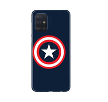 Captain America Mobile Back Case for Samsung Galaxy A71 (Design - 42)