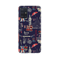 Love London Mobile Back Case for Samsung Galaxy A71 (Design - 75)