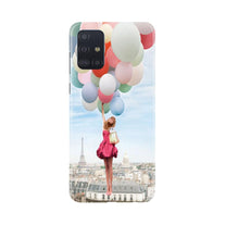Girl with Baloon Mobile Back Case for Samsung Galaxy A71 (Design - 84)