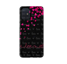 Love in Air Mobile Back Case for Samsung Galaxy A71 (Design - 89)