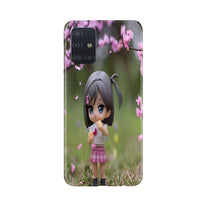 Cute Girl Mobile Back Case for Samsung Galaxy A71 (Design - 92)