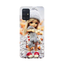 Cute Doll Mobile Back Case for Samsung Galaxy A71 (Design - 93)
