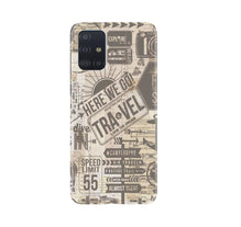 Travel Mobile Back Case for Samsung Galaxy A71  (Design - 104)