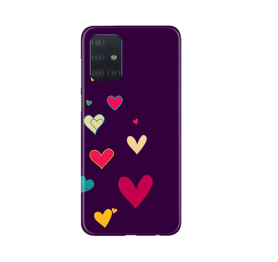 Purple Background Case for Samsung Galaxy A71(Design - 107)