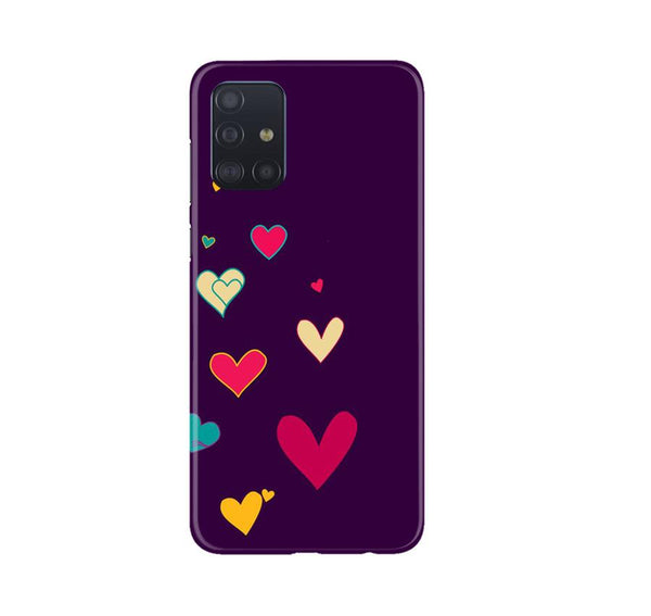Purple Background Case for Samsung Galaxy A71  (Design - 107)