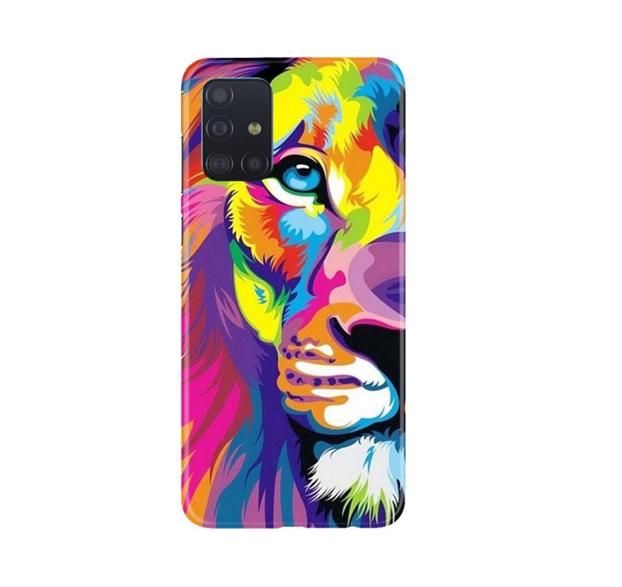 Colorful Lion Case for Samsung Galaxy A71  (Design - 110)