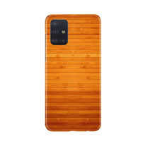 Wooden Look Mobile Back Case for Samsung Galaxy A71  (Design - 111)