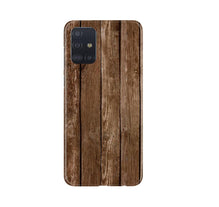 Wooden Look Mobile Back Case for Samsung Galaxy A71  (Design - 112)