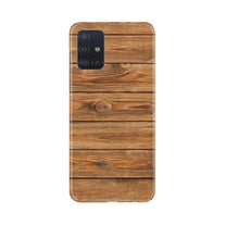 Wooden Look Mobile Back Case for Samsung Galaxy A71  (Design - 113)