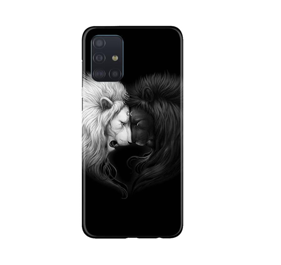 Dark White Lion Case for Samsung Galaxy A71(Design - 140)