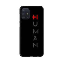 Human Mobile Back Case for Samsung Galaxy A71  (Design - 141)
