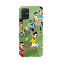 Football Mobile Back Case for Samsung Galaxy A71  (Design - 166)