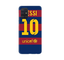 Messi Mobile Back Case for Samsung Galaxy A71  (Design - 172)