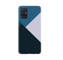 Blue Shades Mobile Back Case for Samsung Galaxy A71 (Design - 188)