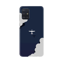 Clouds Plane Mobile Back Case for Samsung Galaxy A71 (Design - 196)